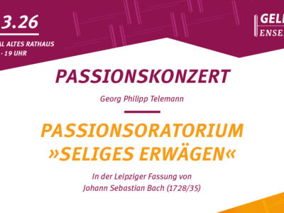 Passionskonzert mit einer Wiedererstaufführung